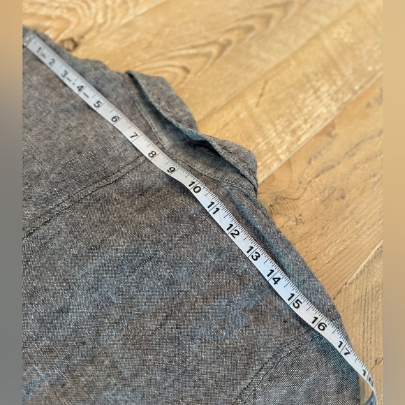 Coldwater Creek Gray Linen Blazer L - Picture 10 of 10